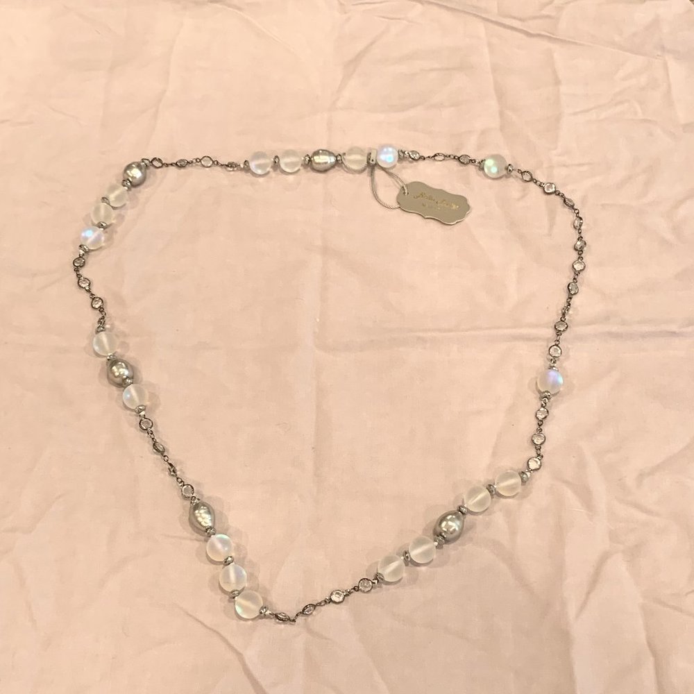 Bella Pietra New York 34" crystal and bead necklace NEW with Tag
